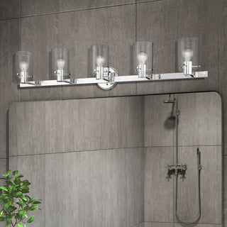 Munich 5 Light Polished Chrome Vanity Sconce
