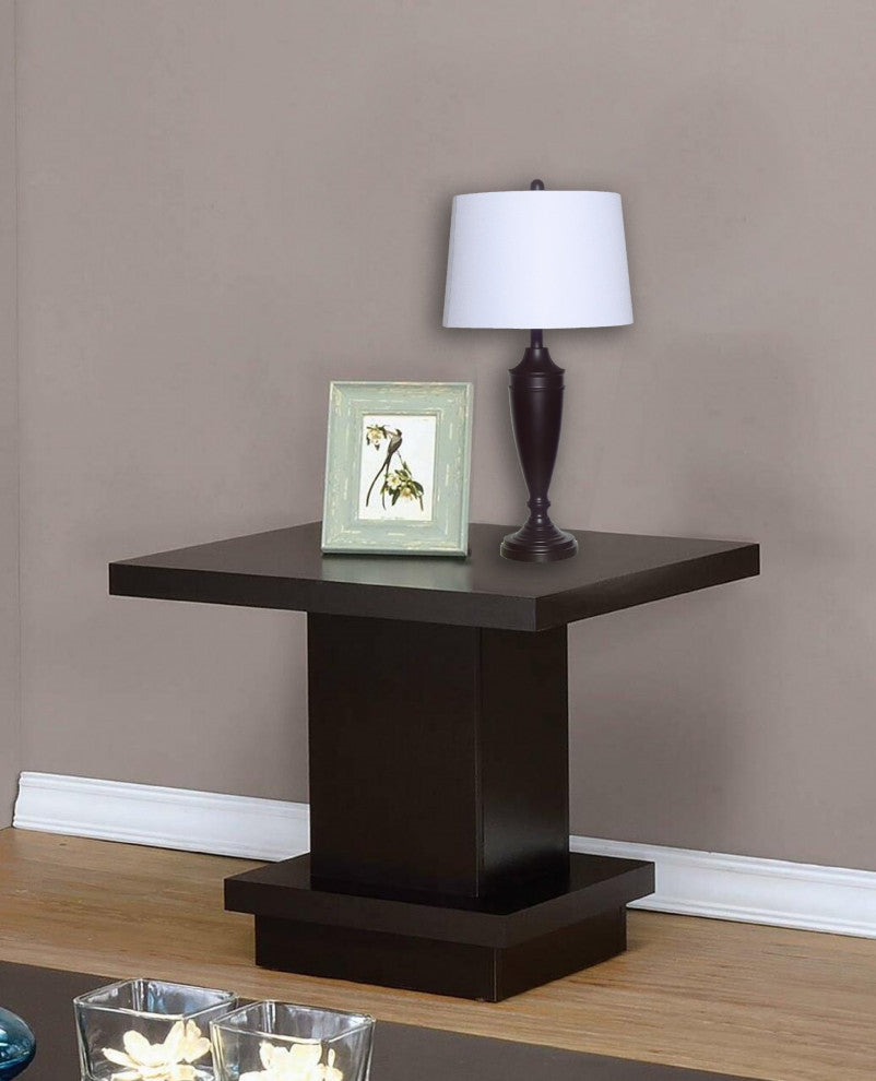 Set of 2 Charcoal Brown Farmhouse Table Lamps