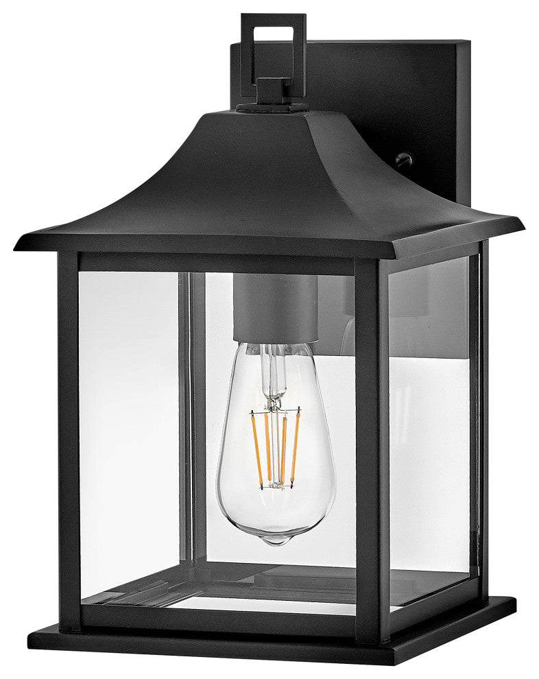 Lark Nolan Small Wall Mount Lantern, Black