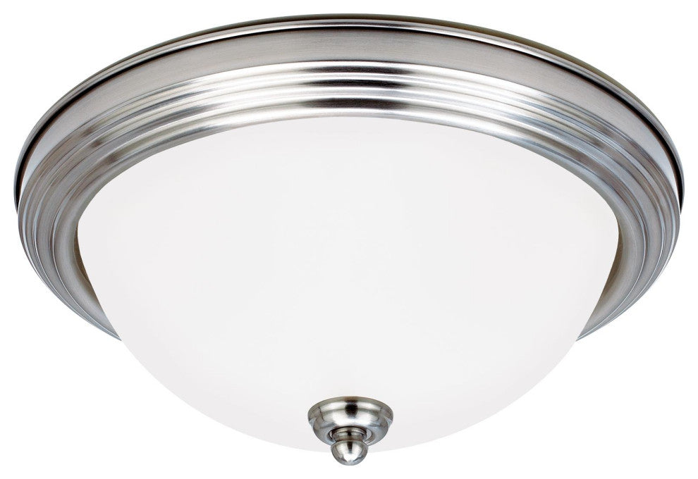 Geary 2-Light Ceiling Flush Mount, Brushed Nickel