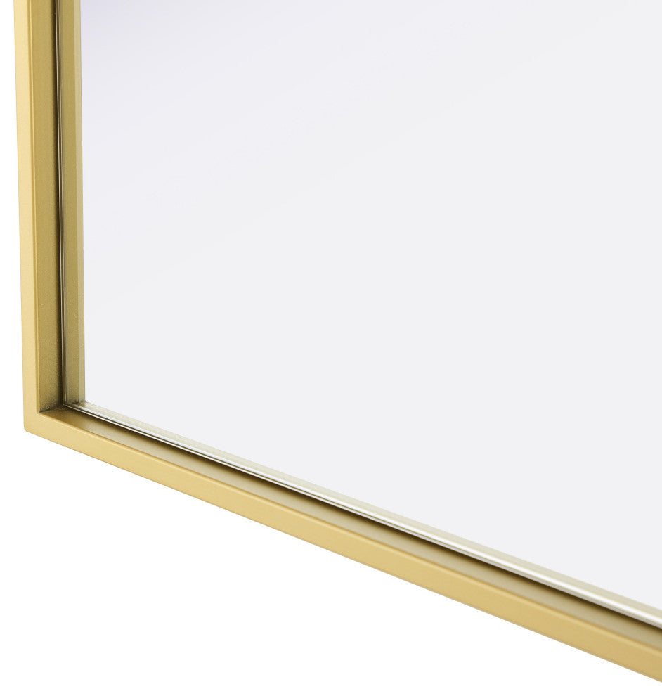 Home Living 40x30 Pivot Mirror, Brass