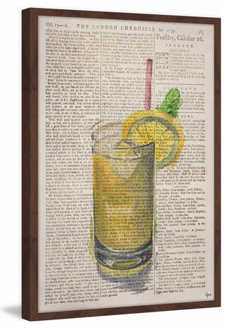 "Whiskey Sour" Framed Painting Print, 16"x24"