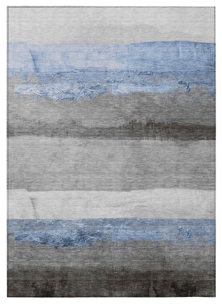 Machine Washable Indoor/Outdoor Chantille ACN1883 Sky 10' x 14' Rug