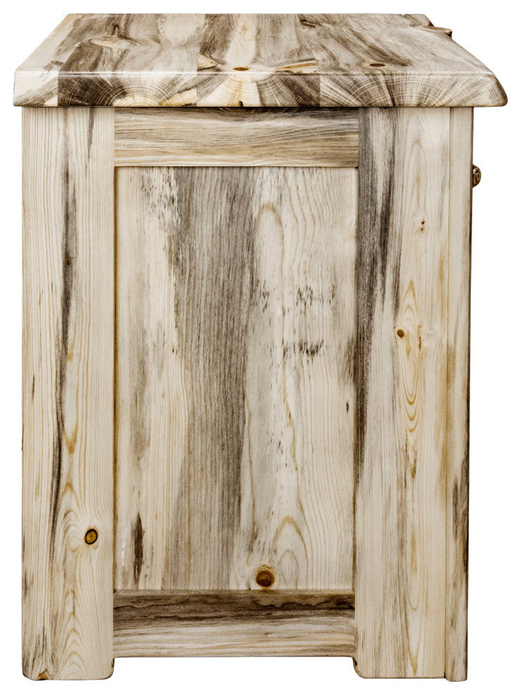 Big Sky Collection Live Edge, One Drawer Nightstand, Natural, 25"H