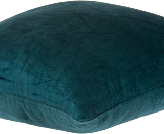 Parkland Collection Bento Transitional Teal Solid Pillow Cover With Poly Insert