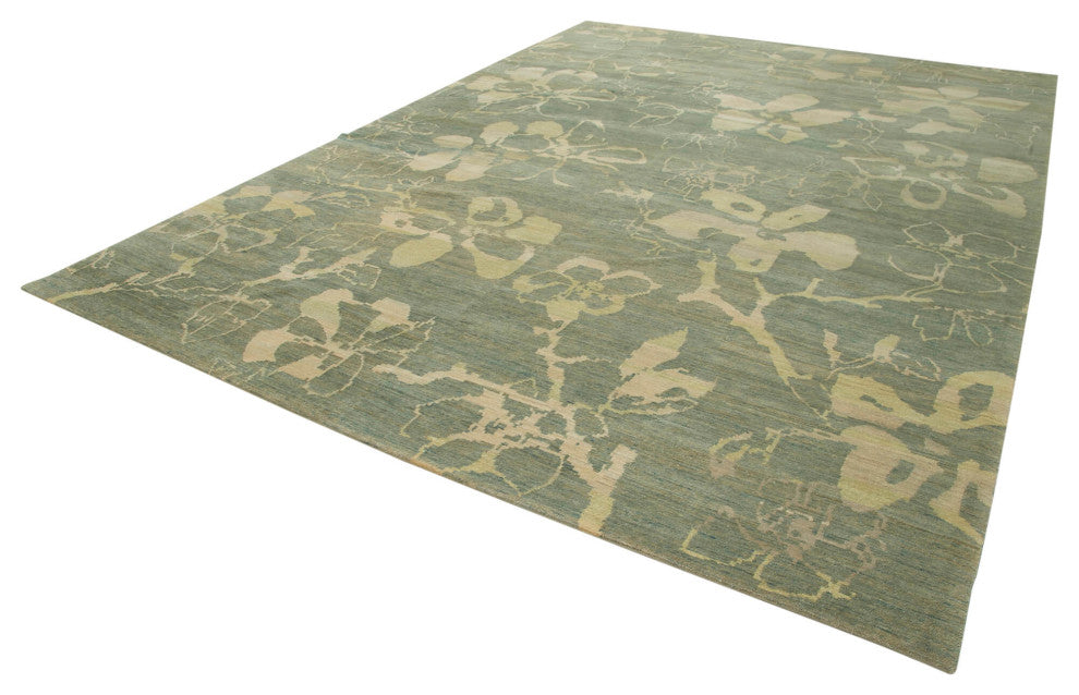 Rug N Carpet - Handwoven Oriental 10' 1" x 13' 11" One-of-a-Kind Oushak Area Rug