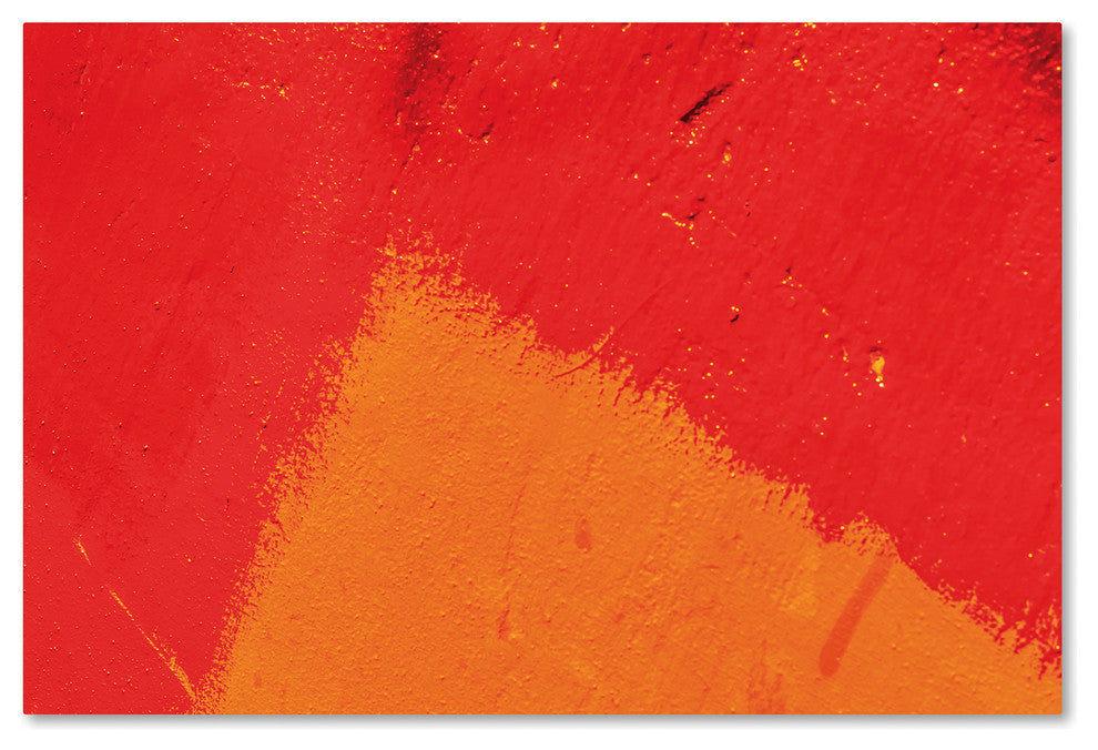 Claire Doherty 'Abstract Orange Triangle' Canvas Art, 19x12