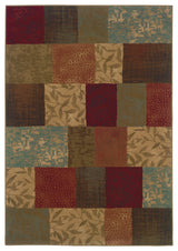Hudson 030C1 Green/Red 7'8"x10'10" Rug