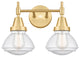 Innovations 447-2W-SG-G324-LED 2-Light Bath Vanity Light, Satin Gold