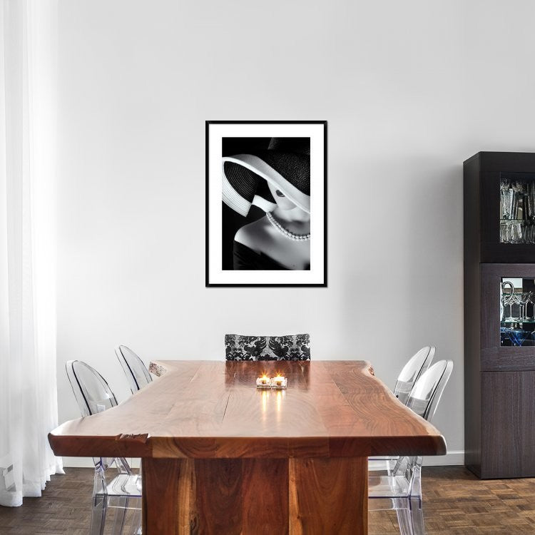 "La Femme Au Chapeau" Framed Digital Print by Ruslan Bolgov (Axe), 28"x38"