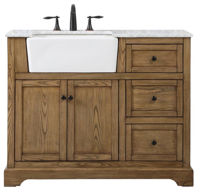 Home Living 22" Farmhouse Driftwood-Light Bathroom Vanity