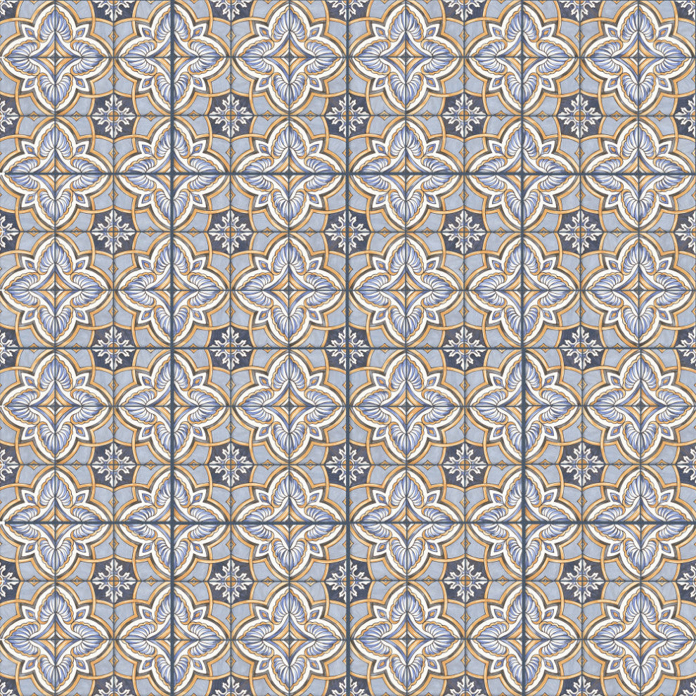 Harmonia Grove Blue Ceramic Floor and Wall Tile