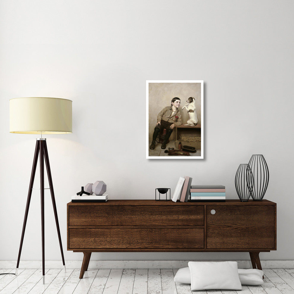 "Begging" Digital Paper Print by John George Brown, 23"x32"