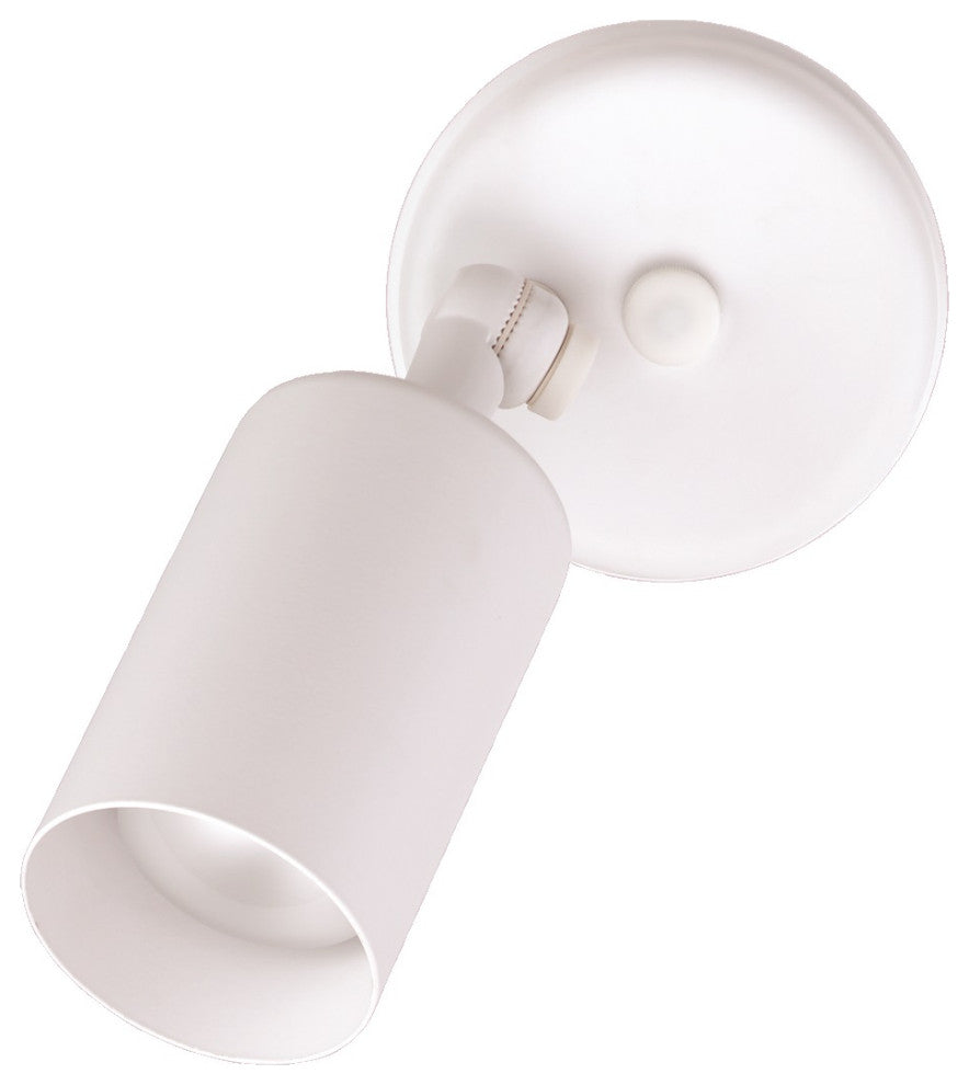 75-Watt Single Cylinder Adjustable Security Flood Light, White