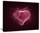 "Happy Valentine?s Day" Abstract Digital Art Canvas Print