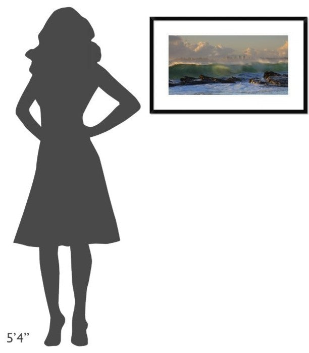 "The Wave" Framed Digital Print by Mel Brackstone, 32"x20"