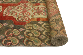 Fine Vintage Distressed Bliss Rust/Charcoal Runner, 2'9 x 10'5