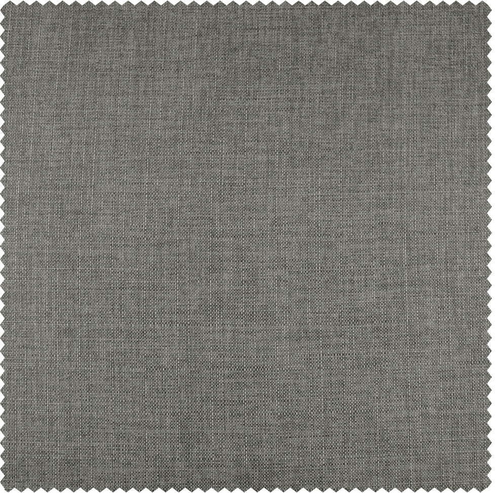 Italian Faux Linen Curtain Single Panel, Taupe Grey, 50"x96"