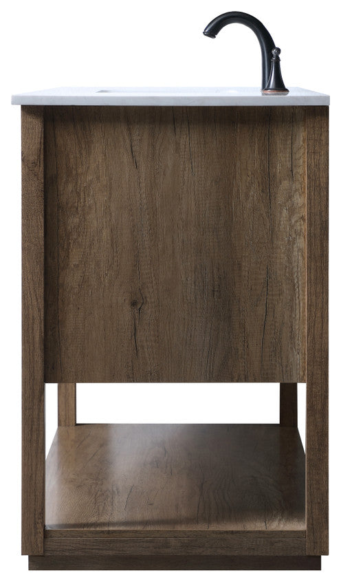 Louie 48" SIngle Bathroom Vanity, Natural Oak