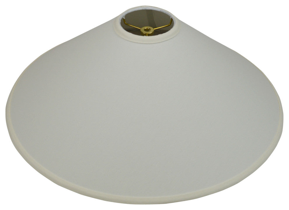 Fenchel Shades 4"x21"x11" Empire Lamp Shade, Linen Cream