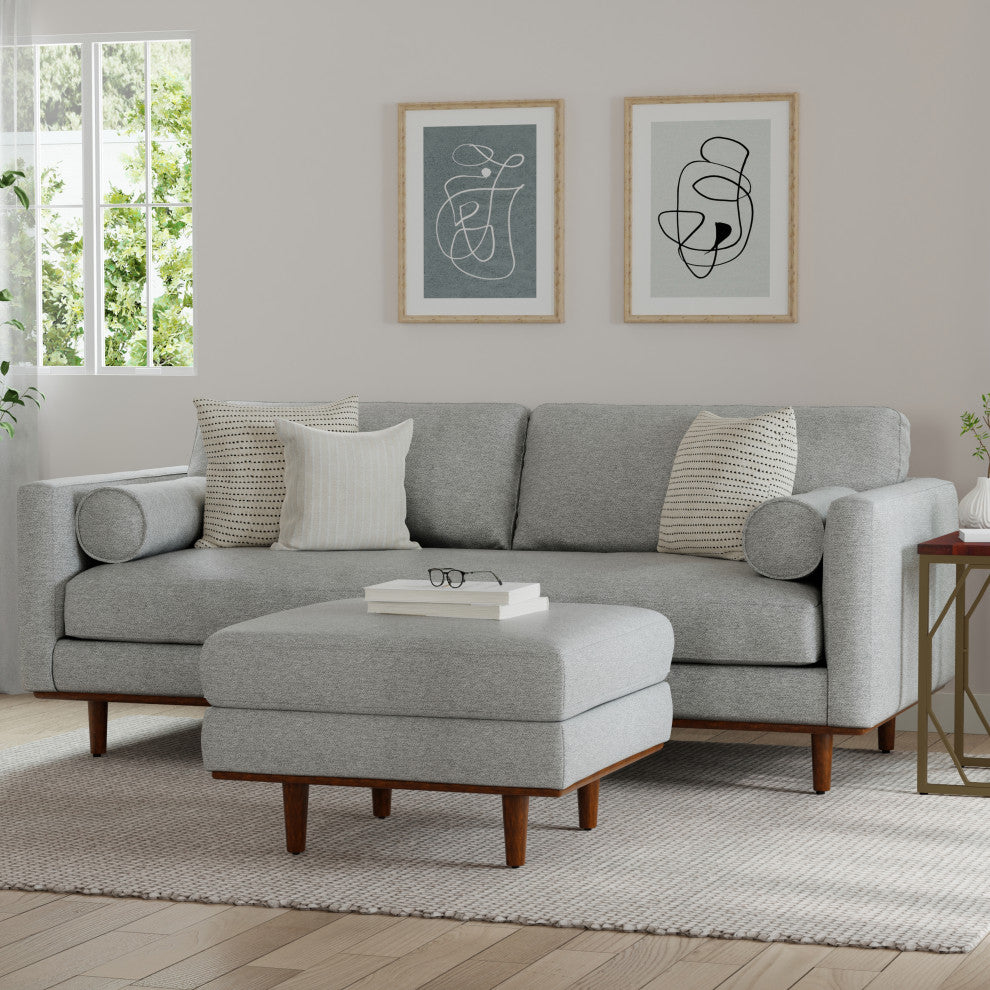 Morrison 89 inch Sofa, Mist Gray