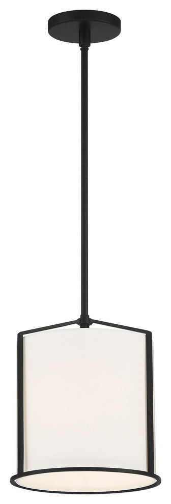 Crystorama Lighting Group CAR-9201 Carlyn 10"W Mini Pendant - Black