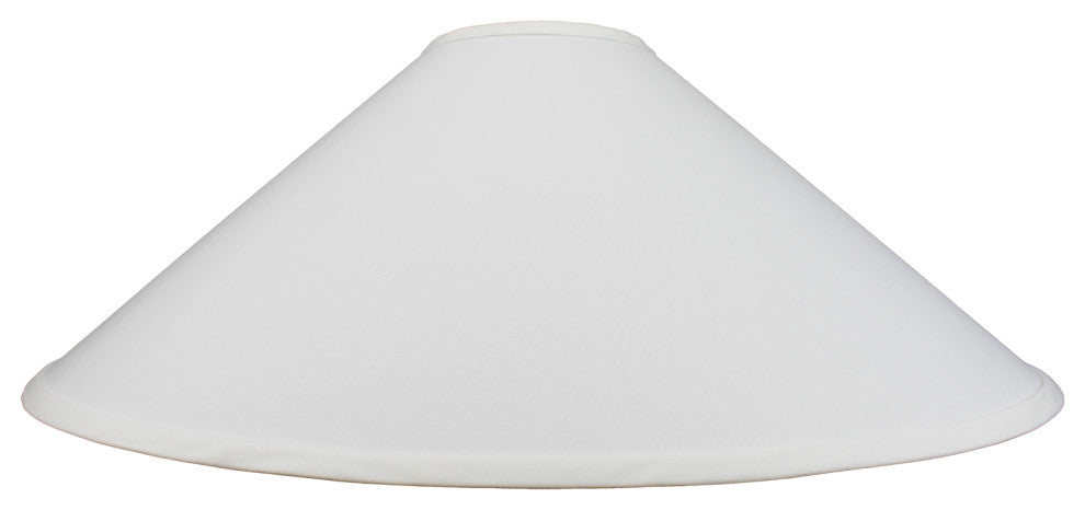 Fenchel Shades 5"x23"x12" Spider Attachment Empire Lamp Shade, Linen White