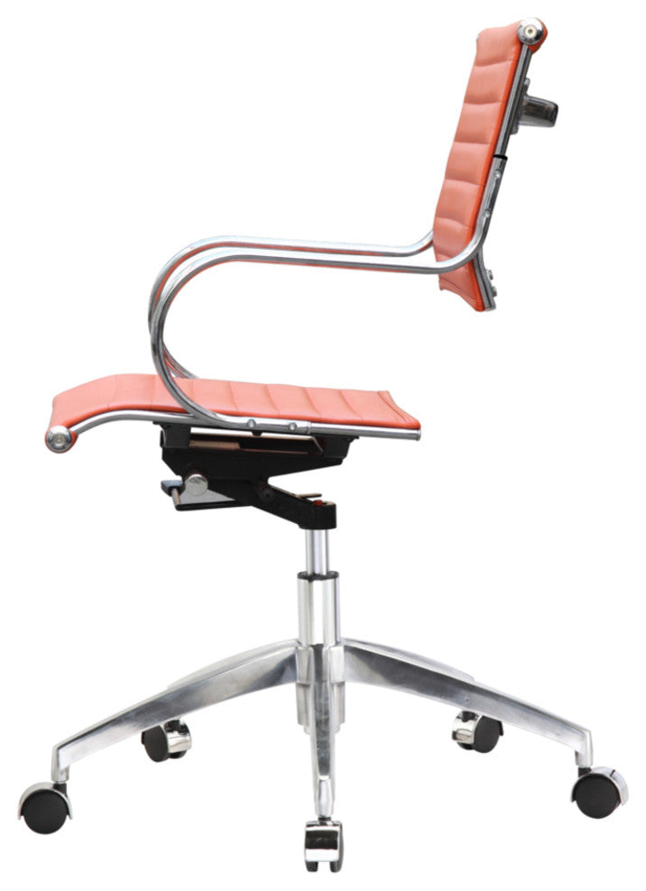 Classics Flees Office Chair Mid Back, Orange