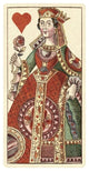 "Queen of Hearts (Bauern Hochzeit Deck)" Paper Art, 26"x50"