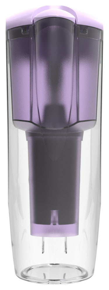 Drinkpod Alkaline Water Filter Pitcher With 8-Stage Cartridge, Lavender