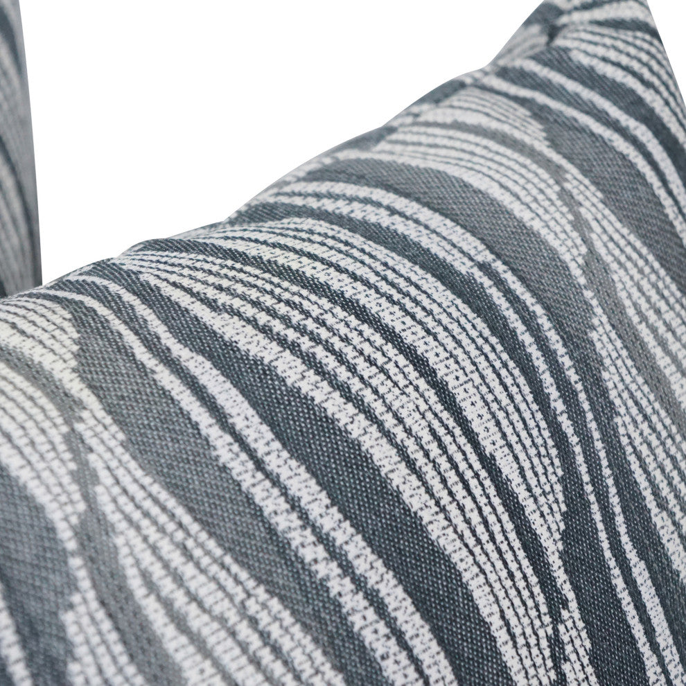 17" Jacquard Throw Pillows With Inserts, Set of 2, Clove Minera