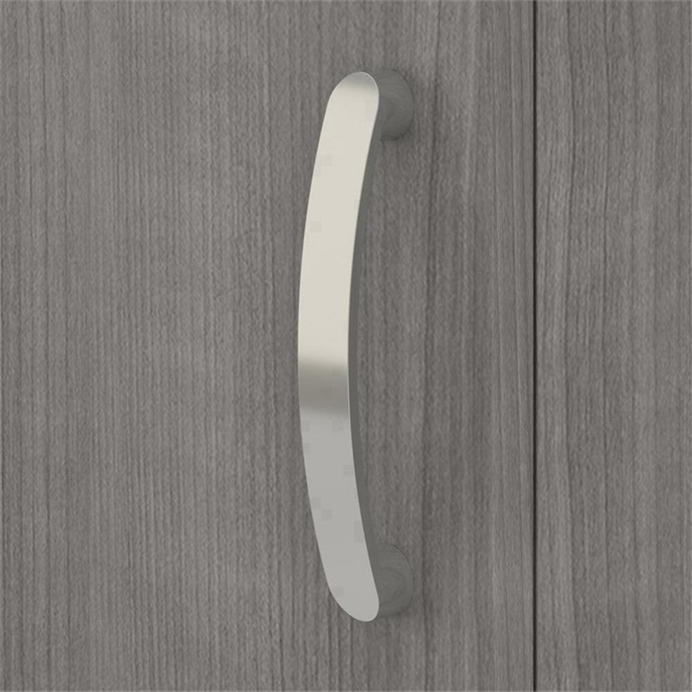 Universal Wall Cabinet with Doors and Shelves in Platinum Gray - Engineered Wood