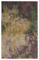 Weave & Wander Nakita Rug, Eggplant/Lodon Green/Gold, 5ft x 8ft Rug