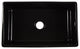 Austen Gloss Black Fireclay 30" Single Bowl Farmhouse Undermount Kitchen Sink