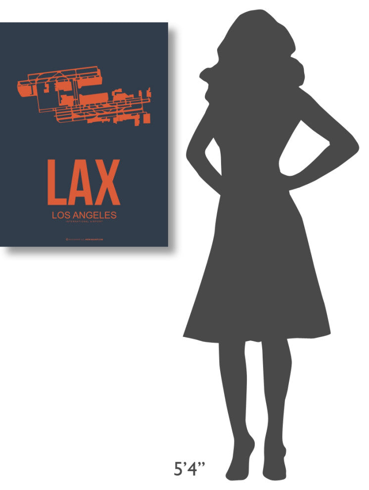 "LAX Los Angeles Poster 3" Fine Art Print