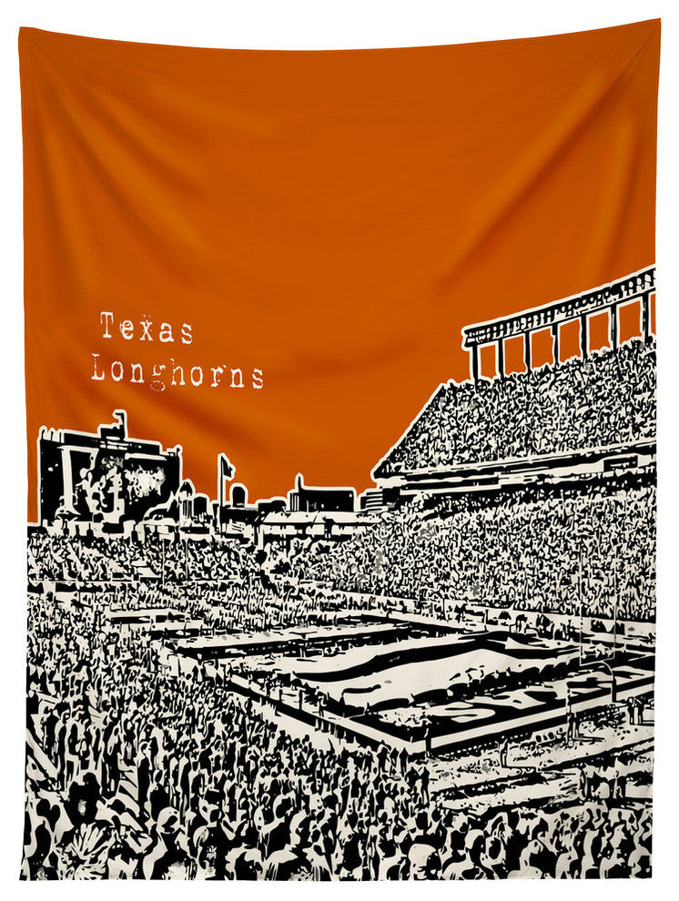 Deny Designs Bird Ave Texas Longhorns Orange Tapestry