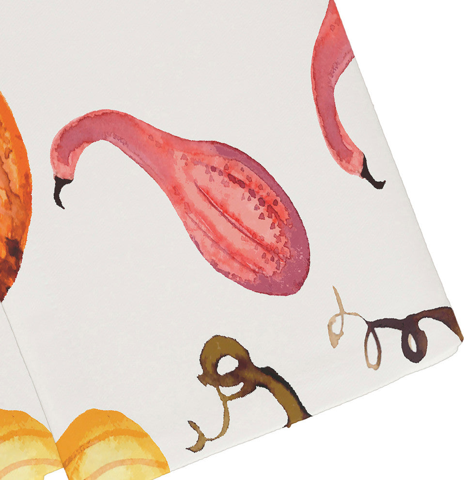 Gourds Galore 19" Cream Fall Print Napkin, Set of 4