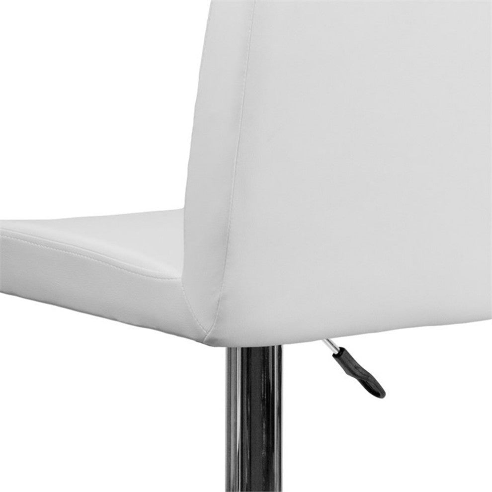 Flash Furniture Contemporary Bar Stool in White