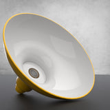 8in.  Yellow Gooseneck Barn Light with Cosmopolitan Arm