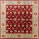 Ahgly Company Indoor Square Mid-Century Modern Area Rugs, 7' Square