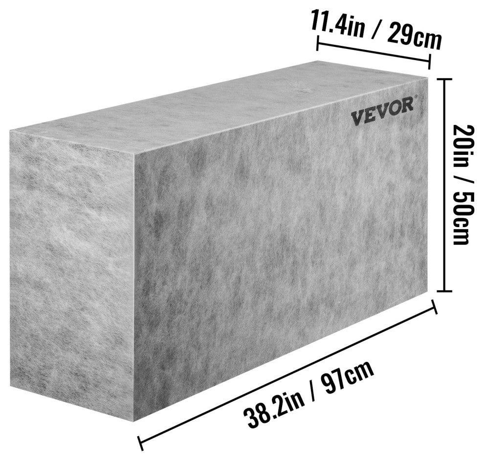 VEVOR Tile Shower Seat, 38.2"x11.4"x20" Corner Shower Bench 440lbs