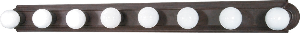 Nuvo 8-Light Incandescent Vanity and Wall Light Fixture, Old Bronze