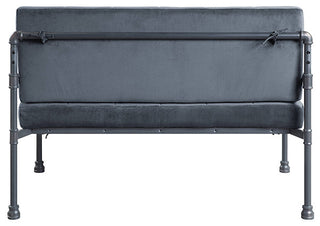 ACME Brantley Loveseat, Gray Velvet/Sandy Gray