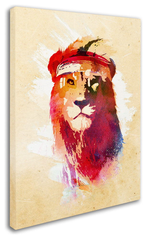 Robert Farkas 'Gym Lion' Canvas Art