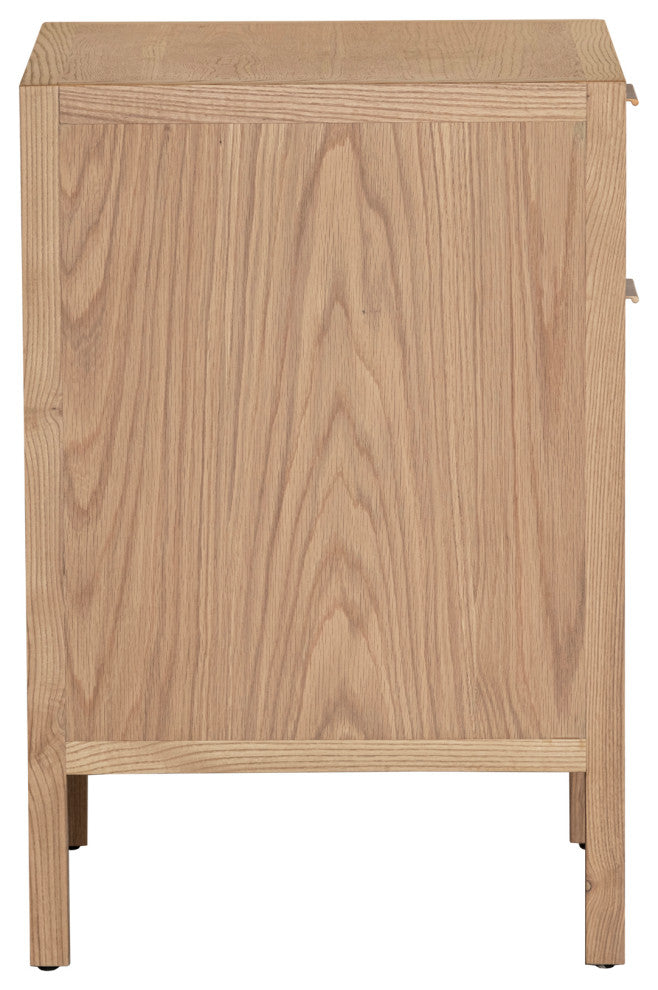 Rattan Filing Cabinet, Brown