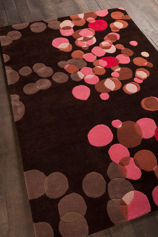 Avalisa Contemporary Area Rug, Pink, 3'6x5'6 Rectangle