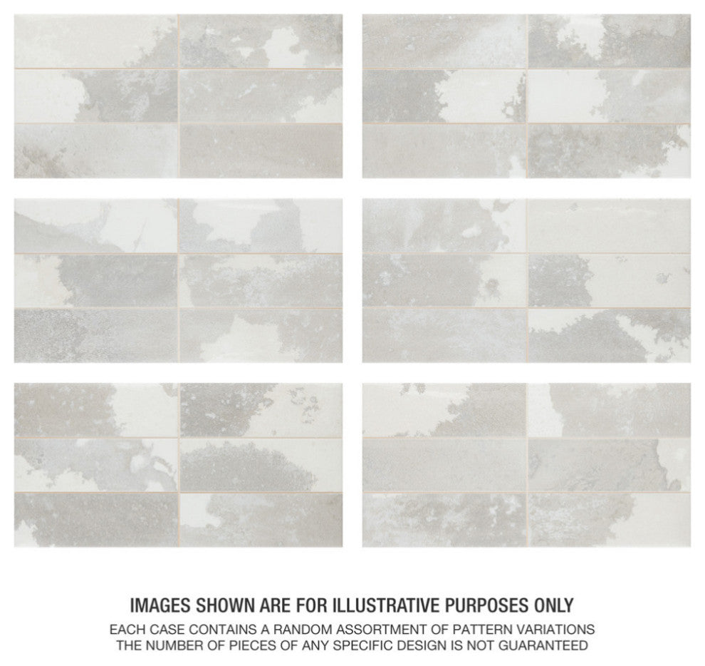 Kings Luxe Tradition Brick Silver Ceramic Wall Tile