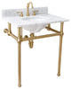 Embassy 30" Wash Stand Set, Gold, Satin Brass F2-0012 Faucet