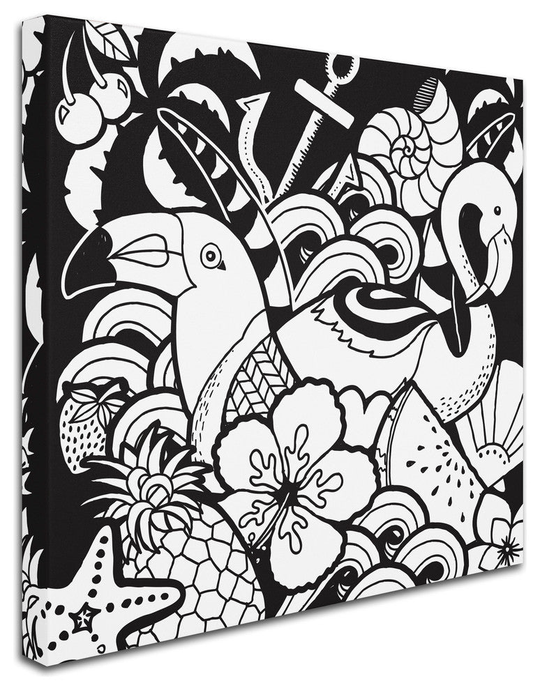 Hello Angel ''Island Fun'' Canvas Art, 24x24