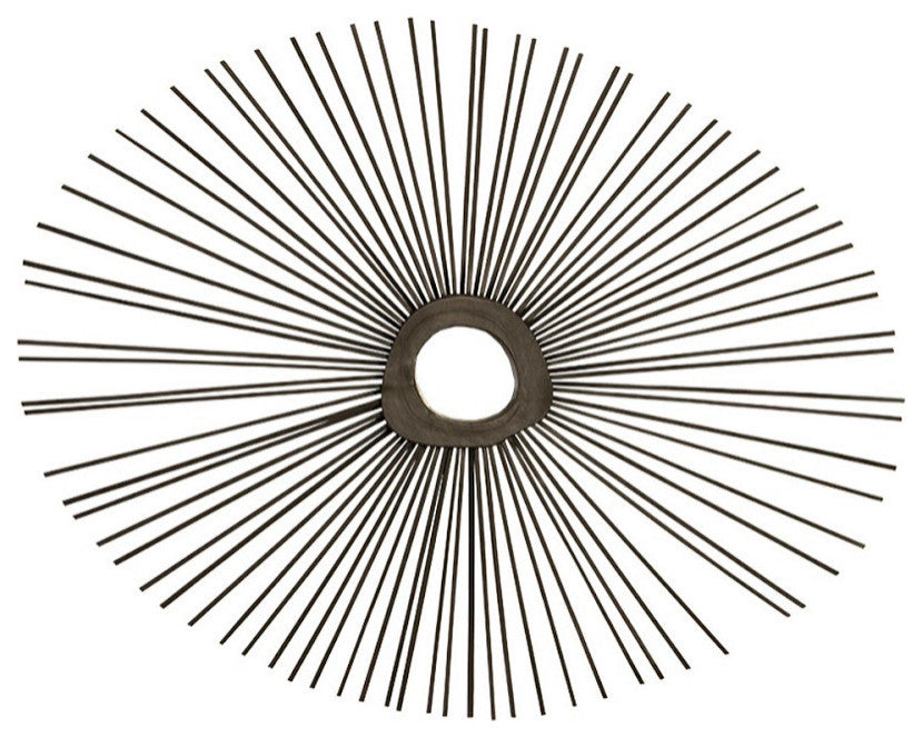 Spoke Mirror, Burnt, Round